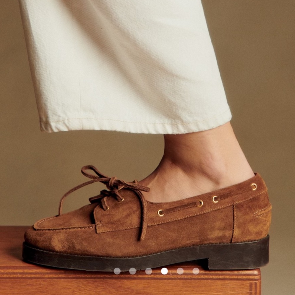 Sezane Brown Suede loafers